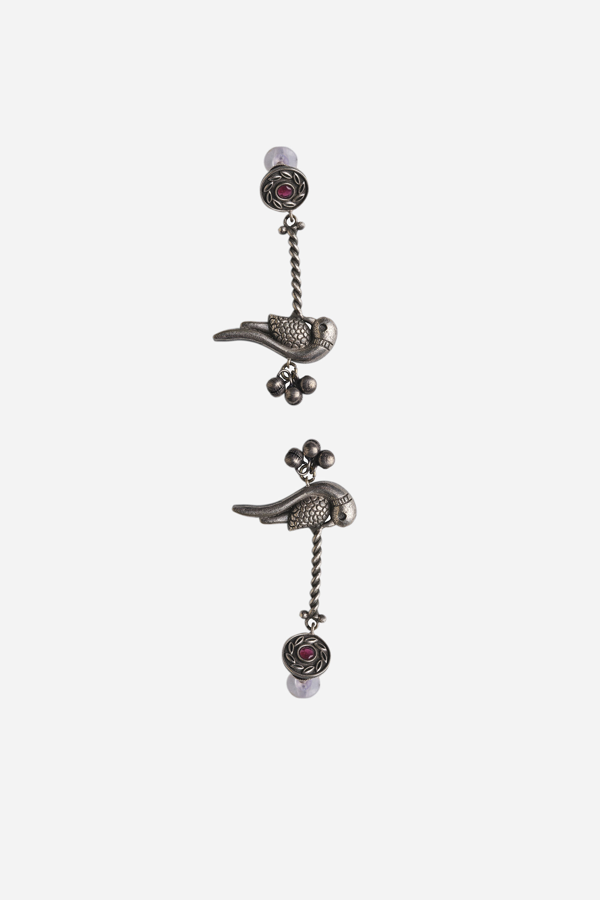 Bird Drop Ghungroo Earrings, , image 3